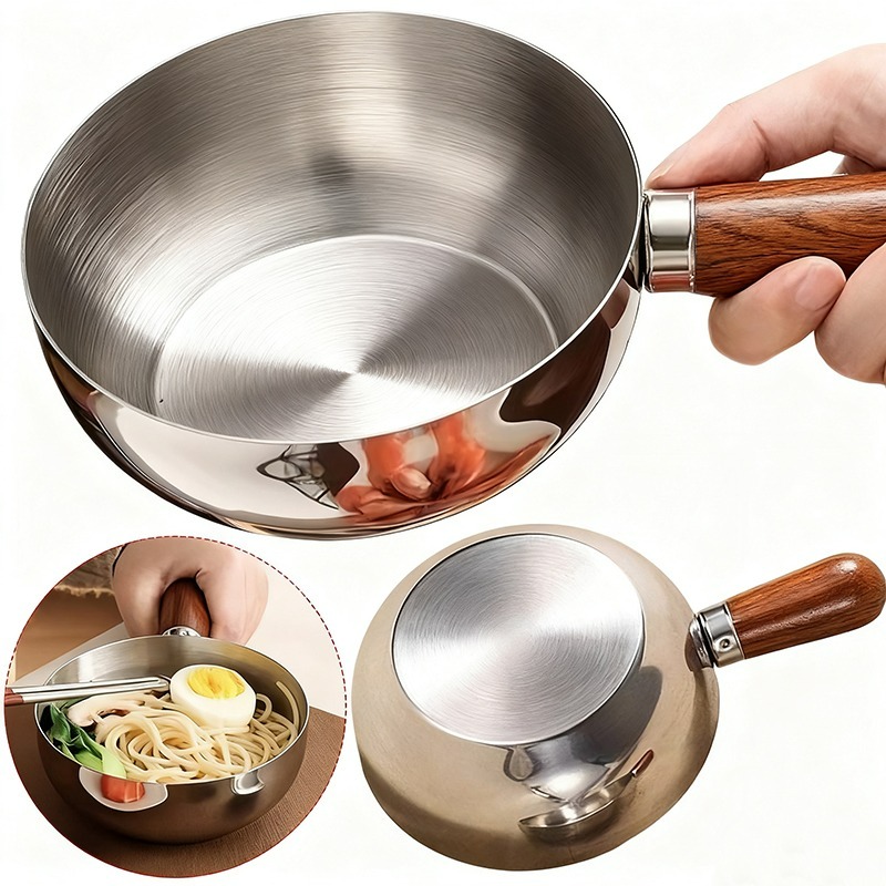 Commercial Kitchen Pans - Naczynie ze stali nierdzewnej z uchwytem