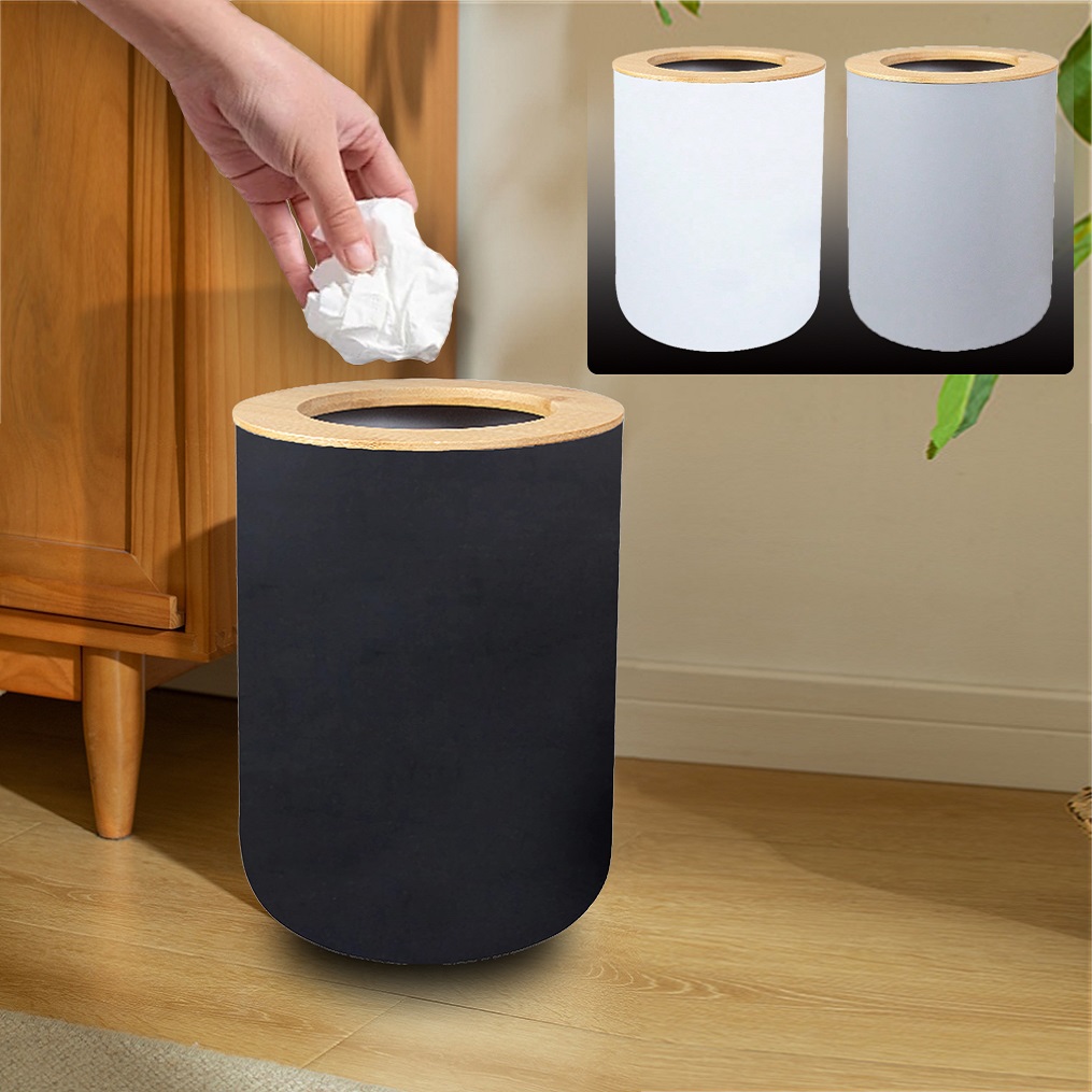 Commercial Kitchen Trash Can - Czarny Plastikowy Kosz na Śmieci Nowoczesny