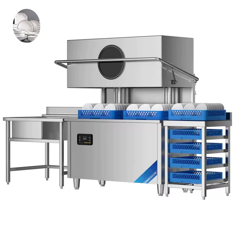 Commercial Kitchen - Profesjonalna szybka myjka cyrkulacyjna z pokrywą,
