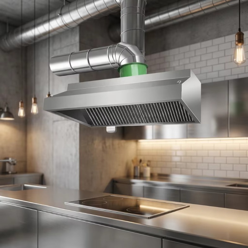 Commercial Kitchen - Profesjonalna, konfigurowalna, ścienna okap kuchenny ze