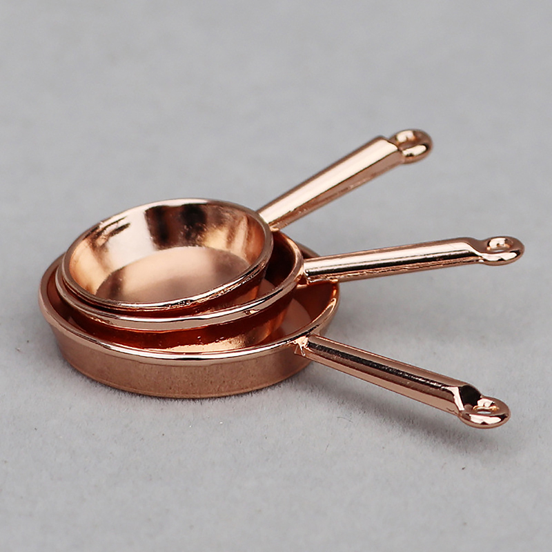 Commercial Kitchen Pans - Gorąca Wyprzedaż. 1 Zestaw 1/12 Miniaturowa
