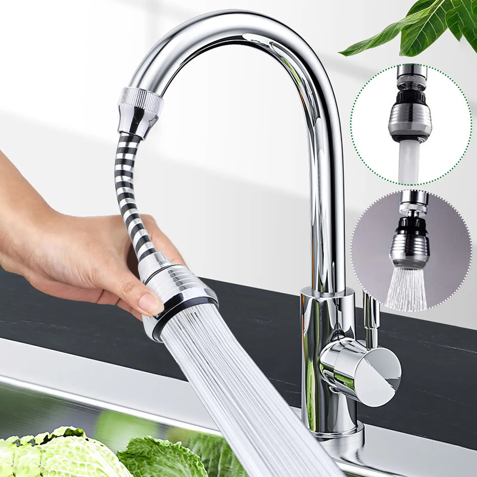 Commercial Kitchen Mixer - Regulacja 360 stopni Przedłużenie kranu Dysza