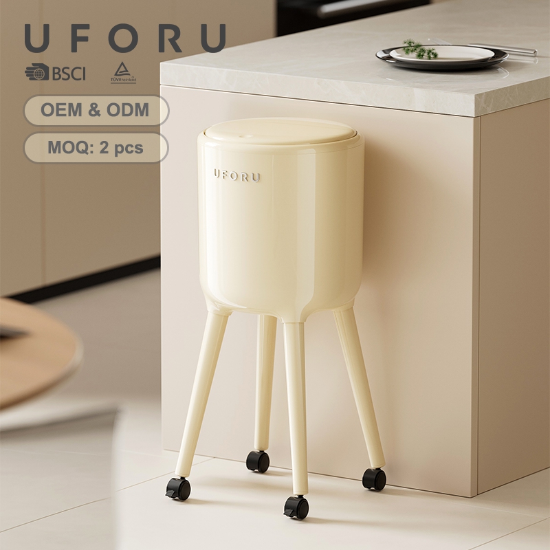 Commercial Kitchen Trash Can - UFORU Wysoki Kosz na Śmieci na