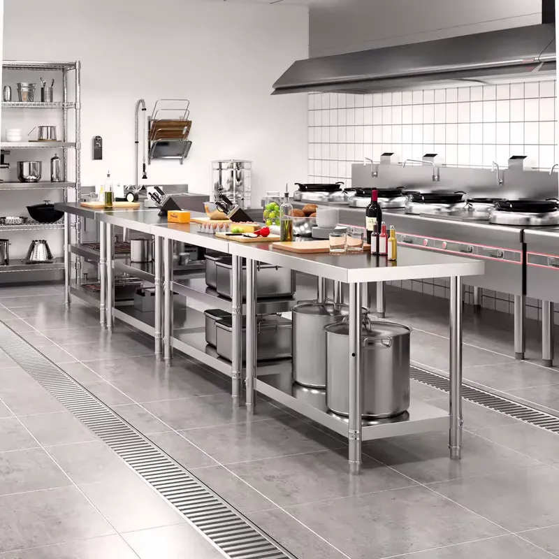 Stół roboczy ze stali nierdzew – Commercial Kitchen Backsplash recenzja i cena