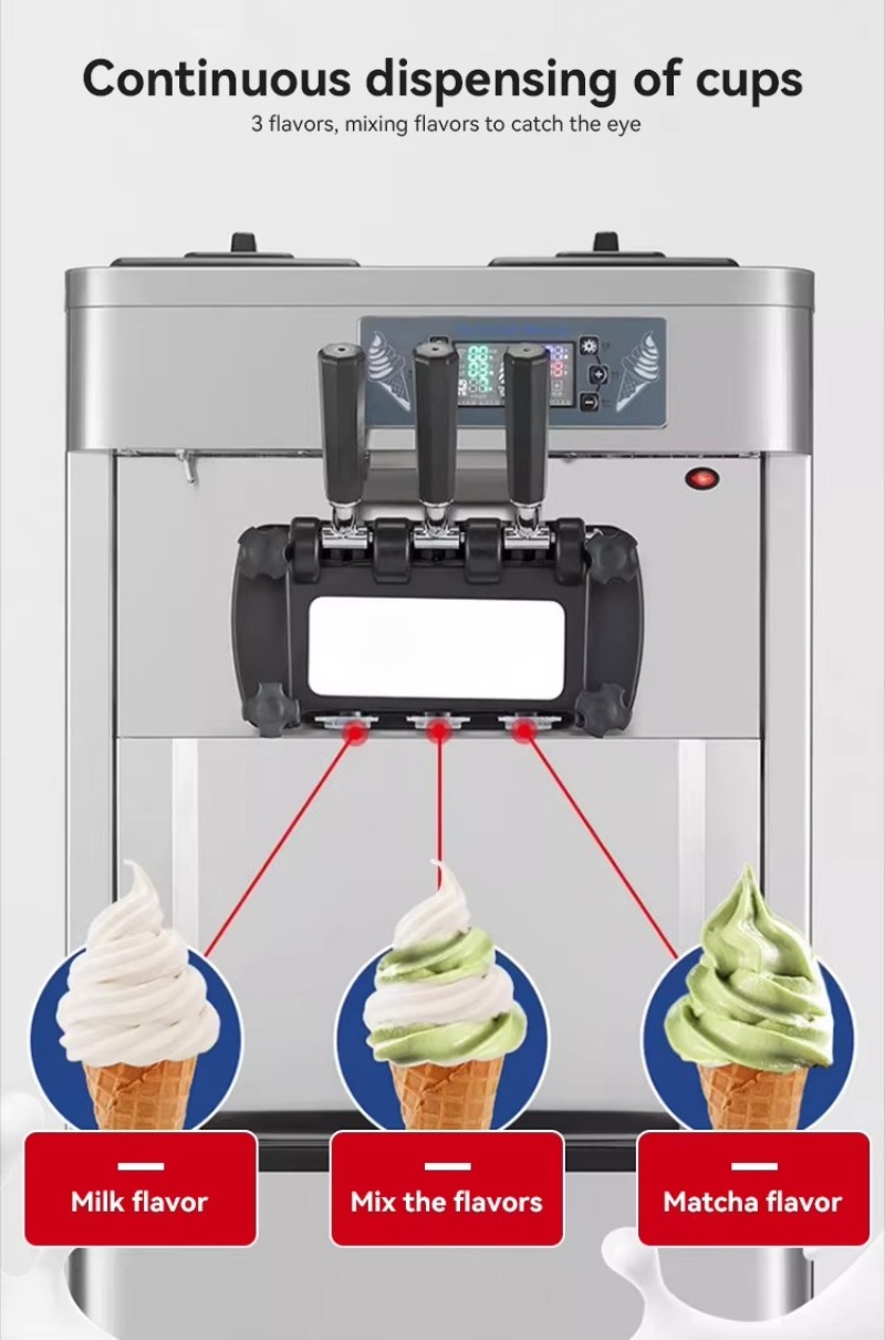 Profesjonalna komercyjna autom – Soft Serve Ice Cream Machine recenzja i cena