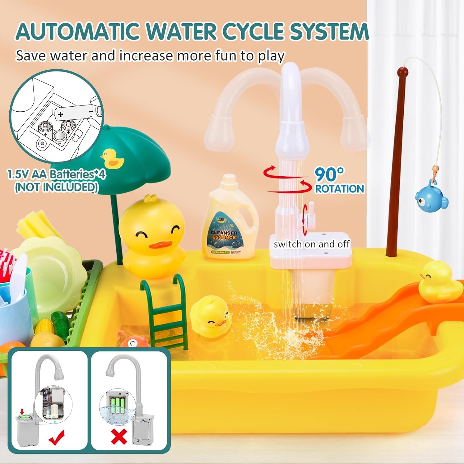 Zabawka do zabawy w zlewie z p – Commercial Kitchen Tap recenzja i cena