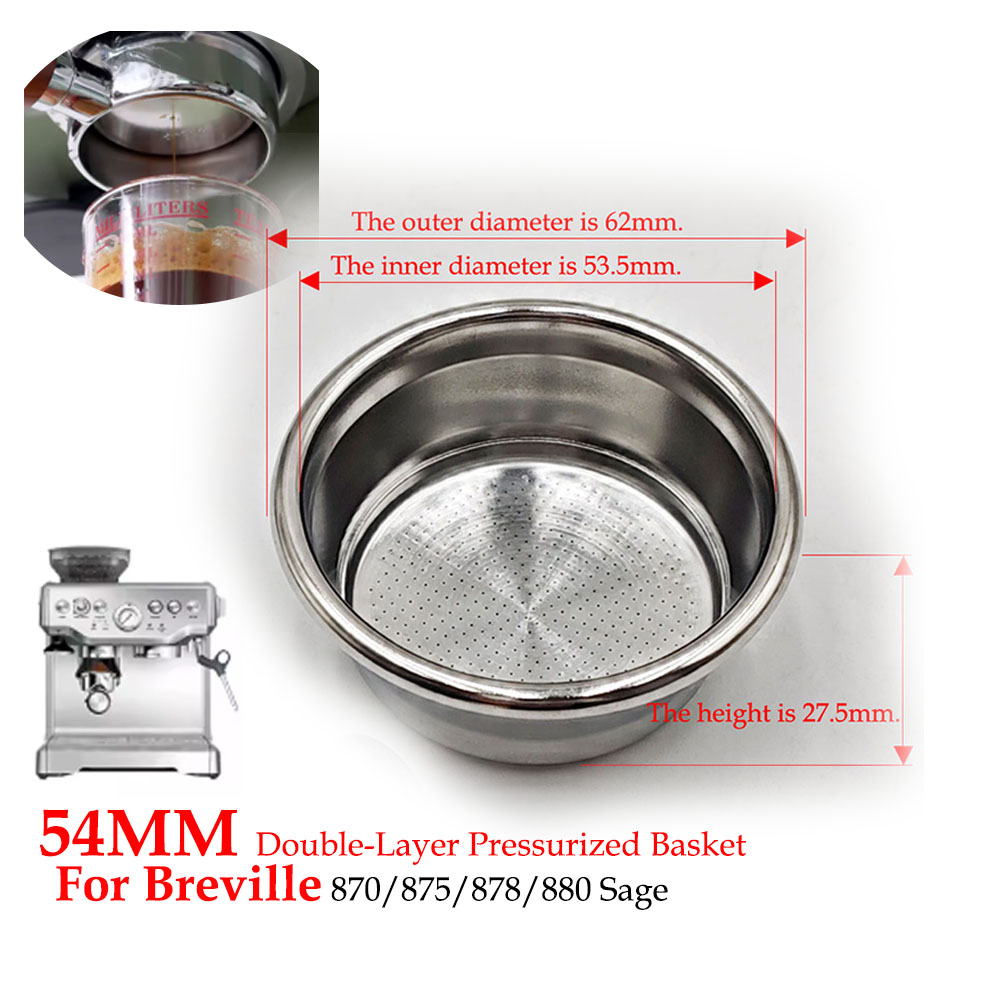 Dwuwarstwowy kosz filtra ciśni – Breville Espresso Bes870 recenzja i cena