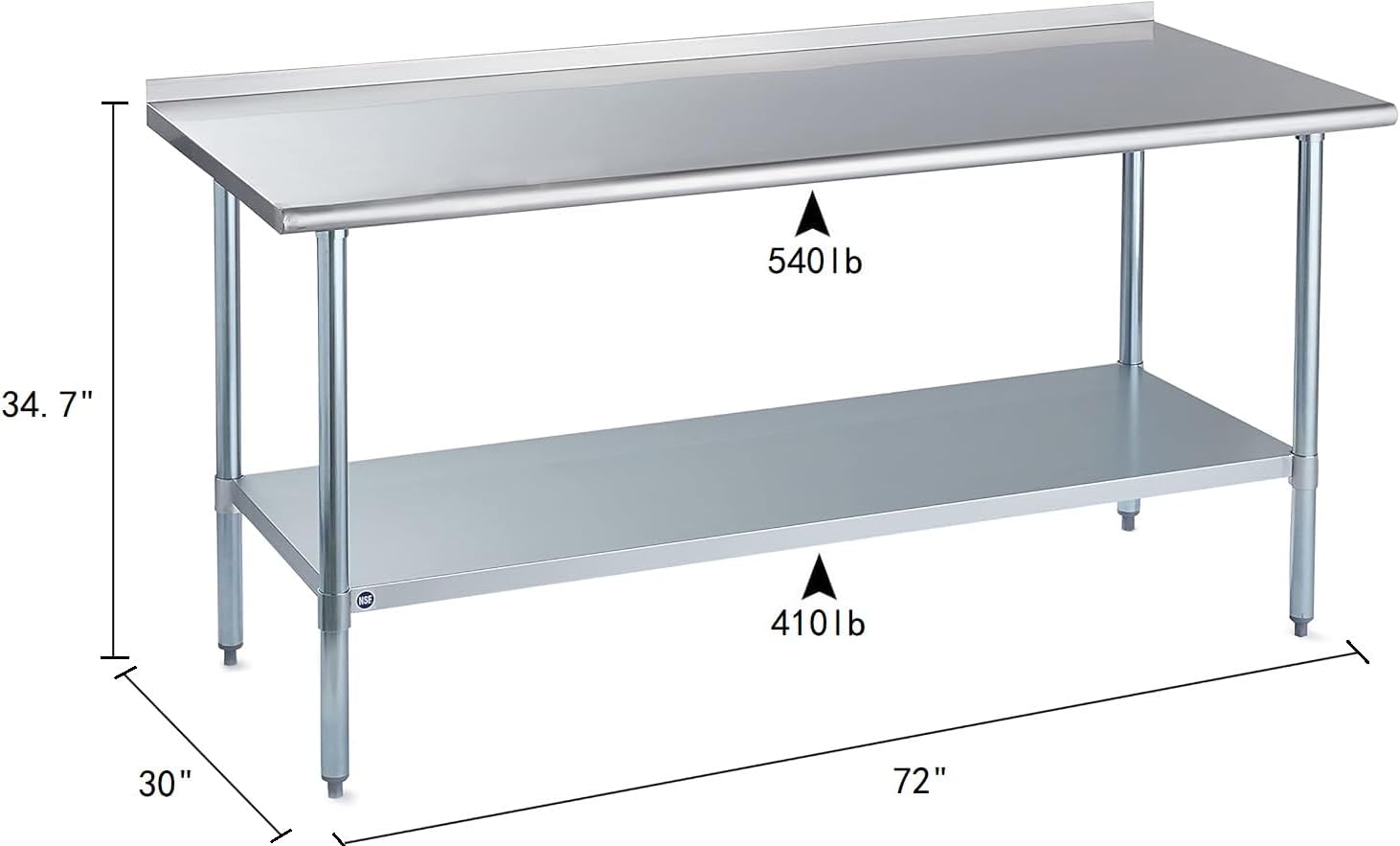 Stół ze stali nierdzewnej do p – Commercial Kitchen Backsplash recenzja i cena