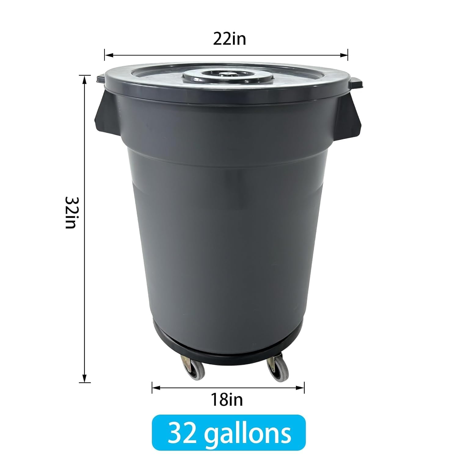 32-galonowy pojemnik na śmieci – Commercial Kitchen Trash Can recenzja i cena