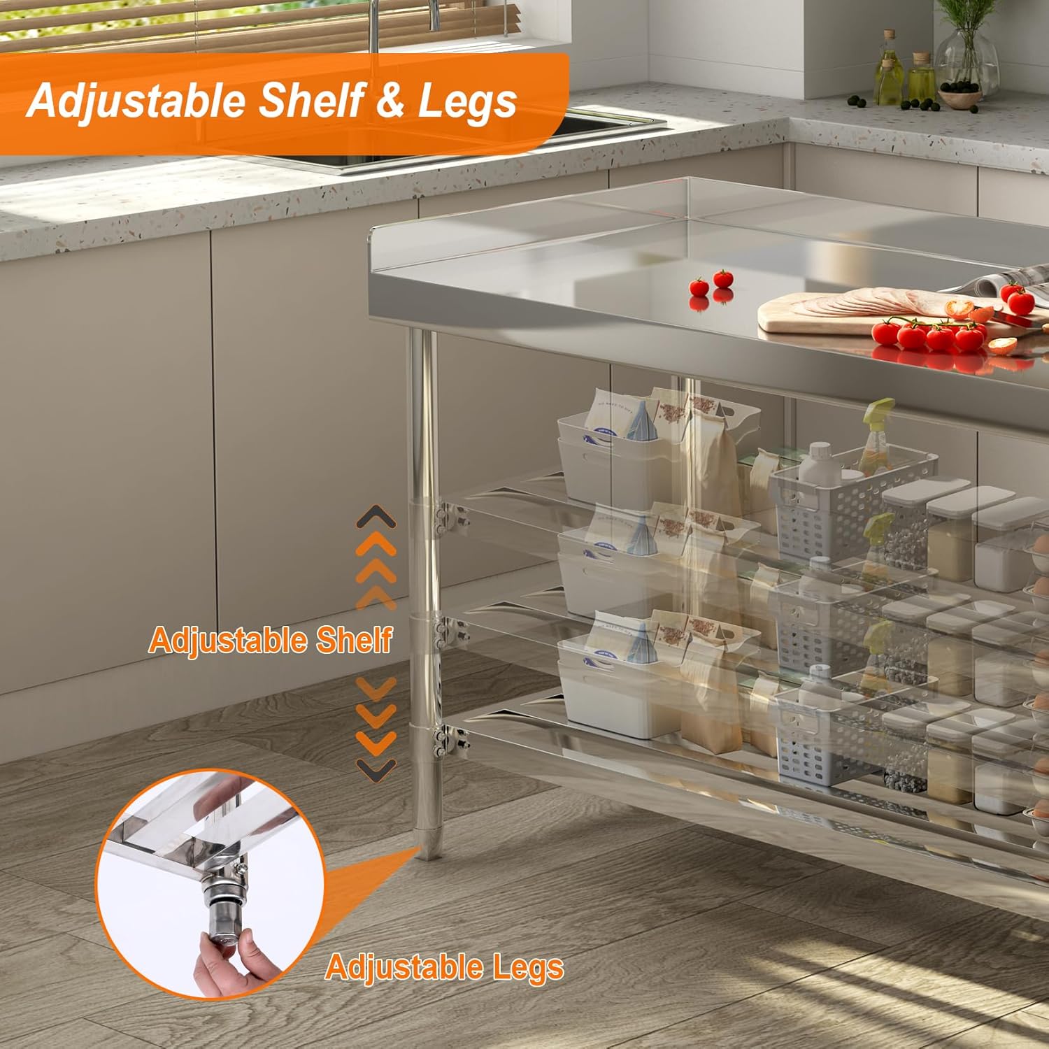 Stół roboczy ze stali nierdzew – Commercial Kitchen Backsplash recenzja i cena